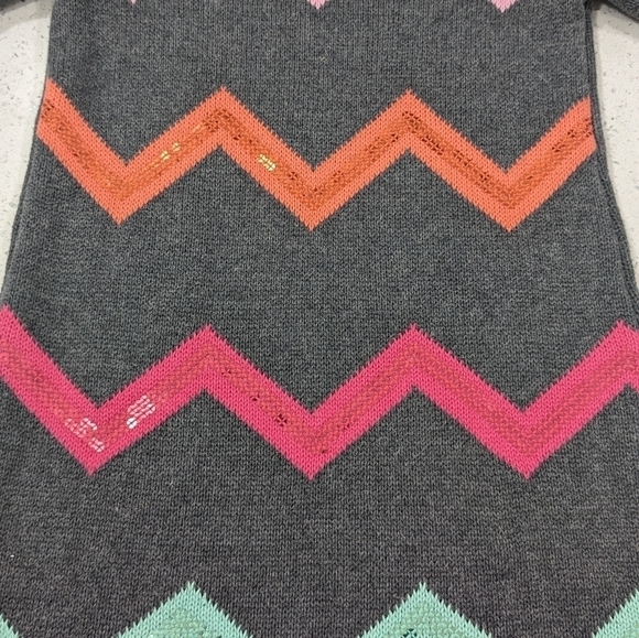 Gymboree gray sweater girl dress wide turtleneck short sleeves size 6 - Picture 5 of 7